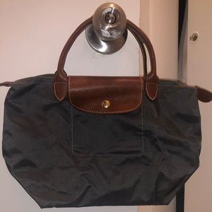 Small Gray Longchamp Bag
